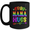 Free Nana Hugs Rainbow LGBT Lesbian Gay Pride Trans Retro Mug | teecentury