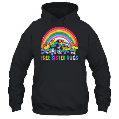 Free Sister Hugs LGBT Gay Lesbian Transgender Pride Rainbow Shirt & Tank Top | teecentury