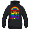 Free Sister Hugs Rainbow LGBT Lesbian Gay Trans Pride Groovy Shirt & Tank Top | teecentury