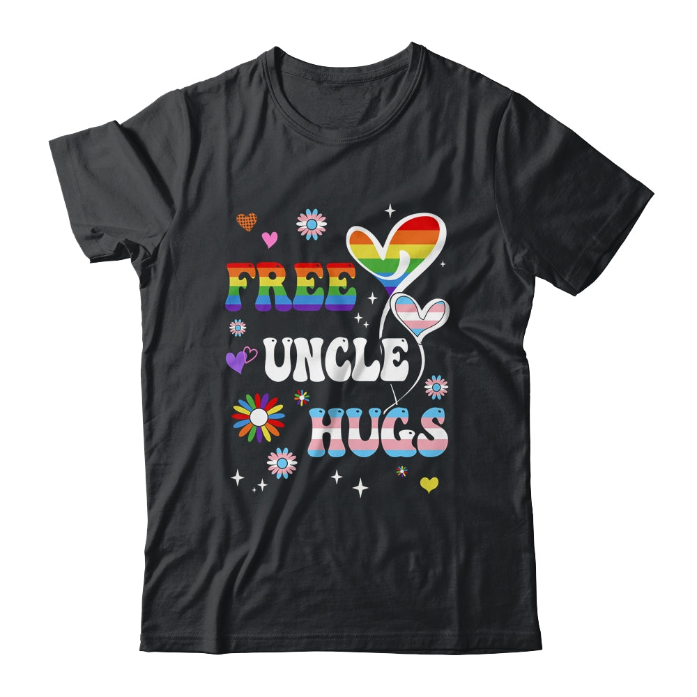 Free Uncle Hugs LGBT Gay Pride Transgender Rainbow Flag Shirt & Hoodie | teecentury