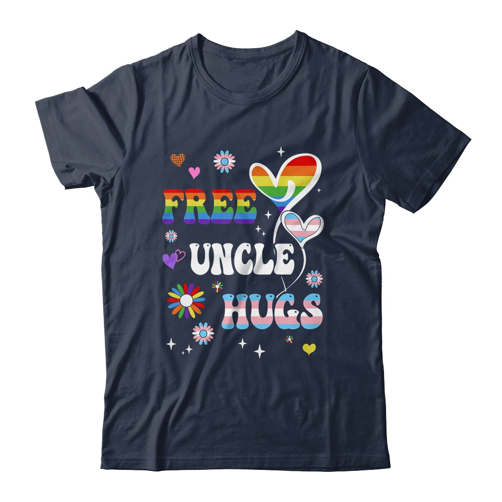 Free Uncle Hugs LGBT Gay Pride Transgender Rainbow Flag Shirt & Hoodie | teecentury