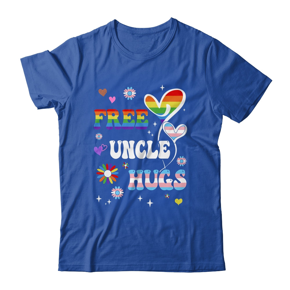Free Uncle Hugs LGBT Gay Pride Transgender Rainbow Flag Shirt & Hoodie | teecentury