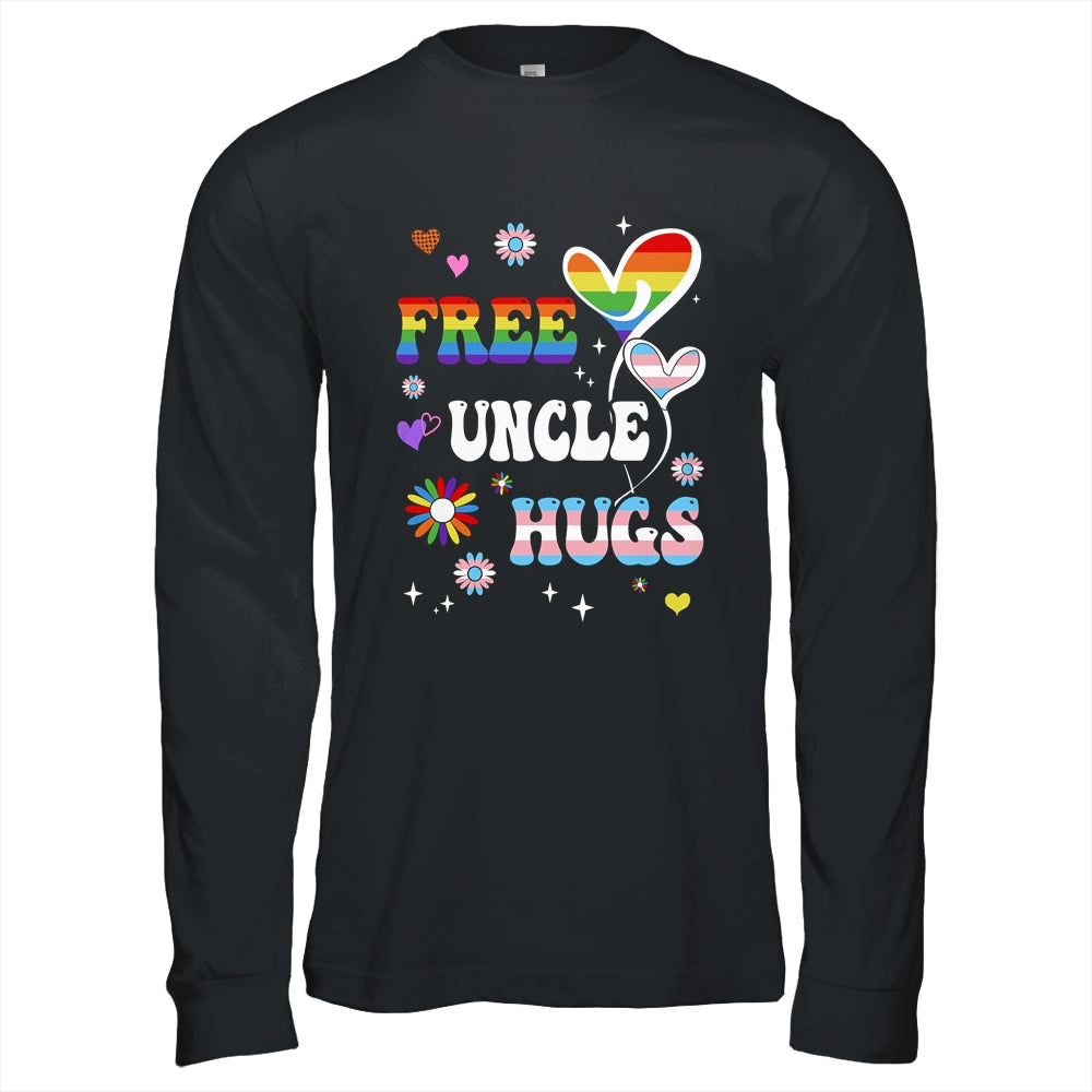 Free Uncle Hugs LGBT Gay Pride Transgender Rainbow Flag Shirt & Hoodie | teecentury