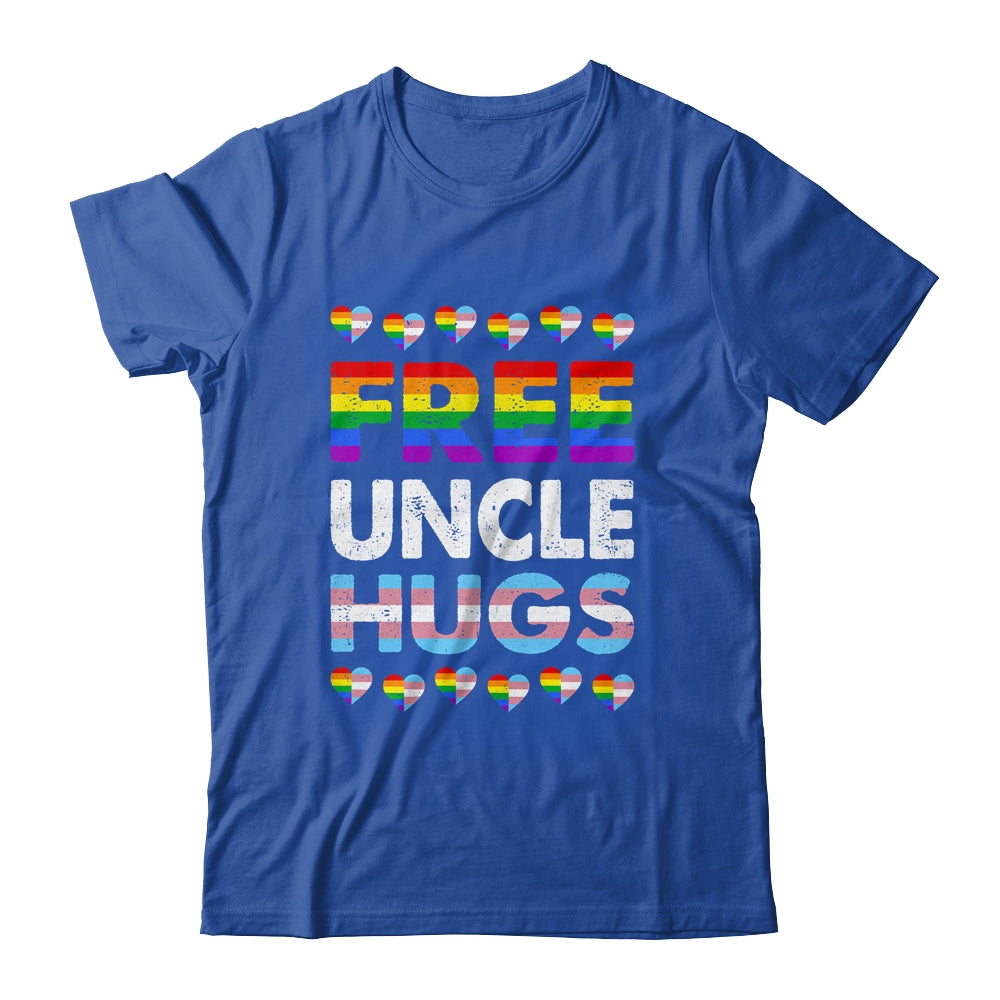 Free Uncle Hugs Rainbow LGBTQ Gay Pride Month Proud Ally Shirt & Hoodie | teecentury