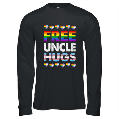 Free Uncle Hugs Rainbow LGBTQ Gay Pride Month Proud Ally Shirt & Hoodie | teecentury