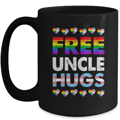 Free Uncle Hugs Rainbow LGBTQ Gay Pride Month Proud Ally Mug | teecentury