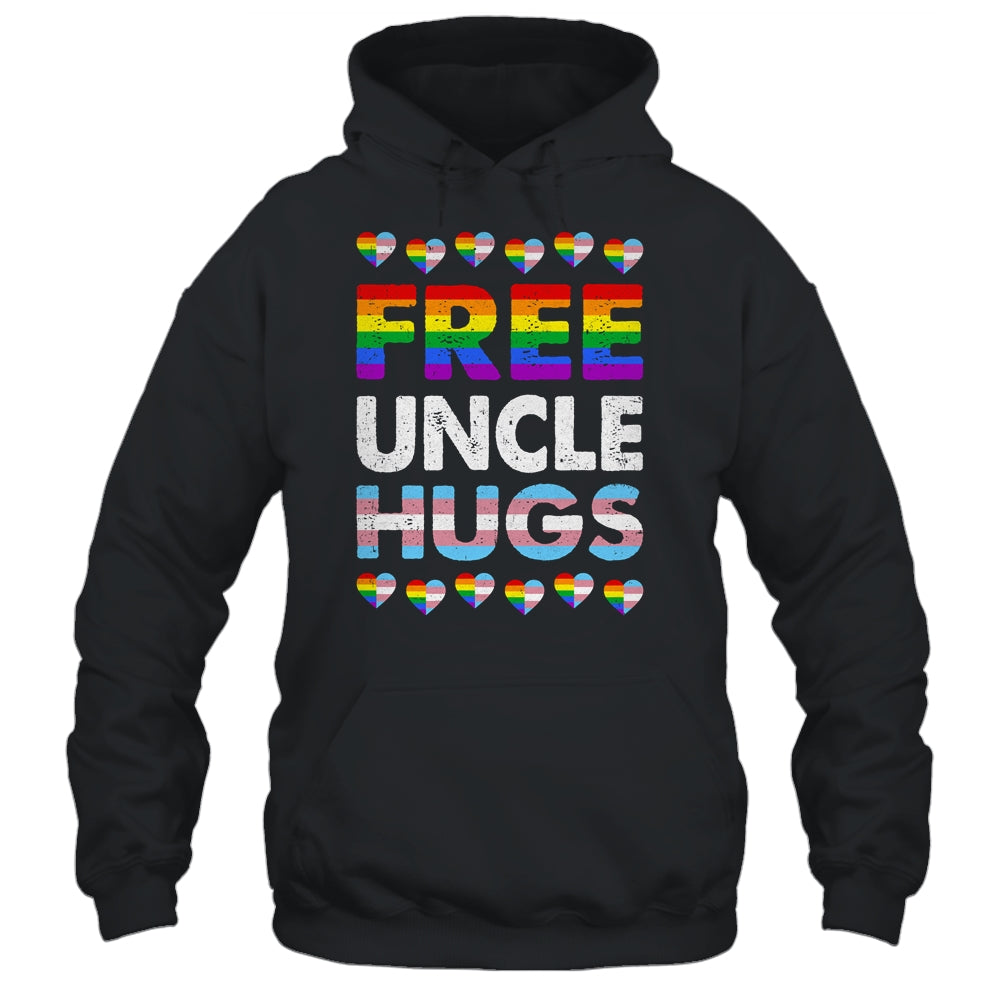 Free Uncle Hugs Rainbow LGBTQ Gay Pride Month Proud Ally Shirt & Hoodie | teecentury
