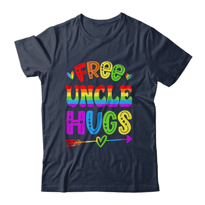 Free Uncle Hugs Rainbow LGBT Lesbian Gay Pride Trans Retro Shirt & Hoodie | teecentury