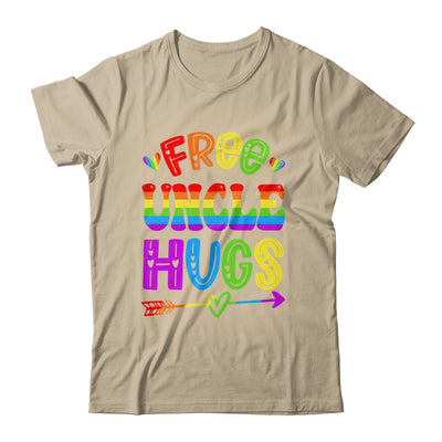 Free Uncle Hugs Rainbow LGBT Lesbian Gay Pride Trans Retro Shirt & Hoodie | teecentury