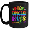 Free Uncle Hugs Rainbow LGBT Lesbian Gay Pride Trans Retro Mug | teecentury