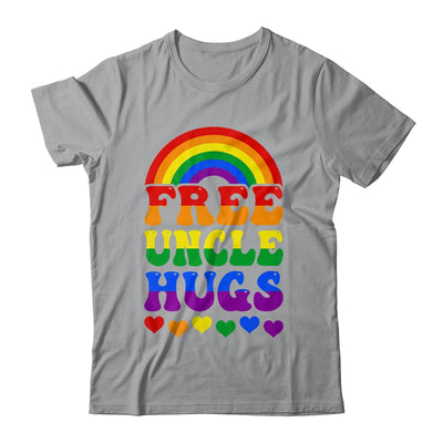 Free Uncle Hugs Rainbow LGBT Lesbian Gay Trans Pride Groovy Shirt & Hoodie | teecentury