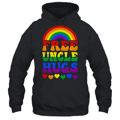 Free Uncle Hugs Rainbow LGBT Lesbian Gay Trans Pride Groovy Shirt & Hoodie | teecentury