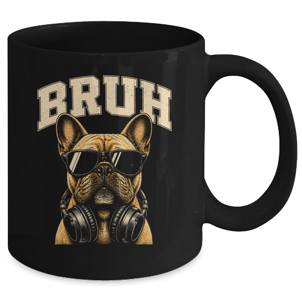 French Bulldog Bruh Youth Boys Funny Cute Dog Teen Kids Meme Mug | teecentury