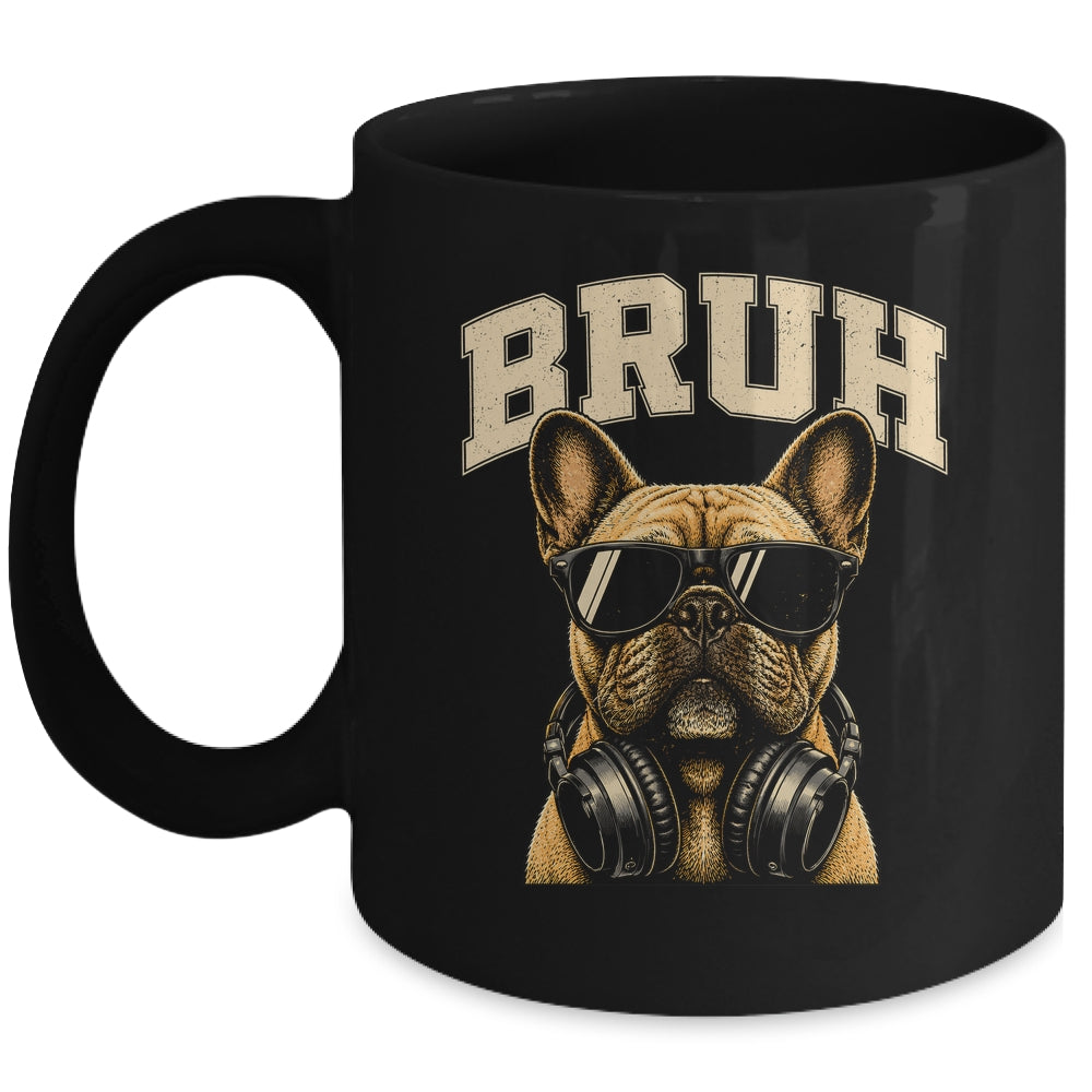 French Bulldog Bruh Youth Boys Funny Cute Dog Teen Kids Meme Mug | teecentury