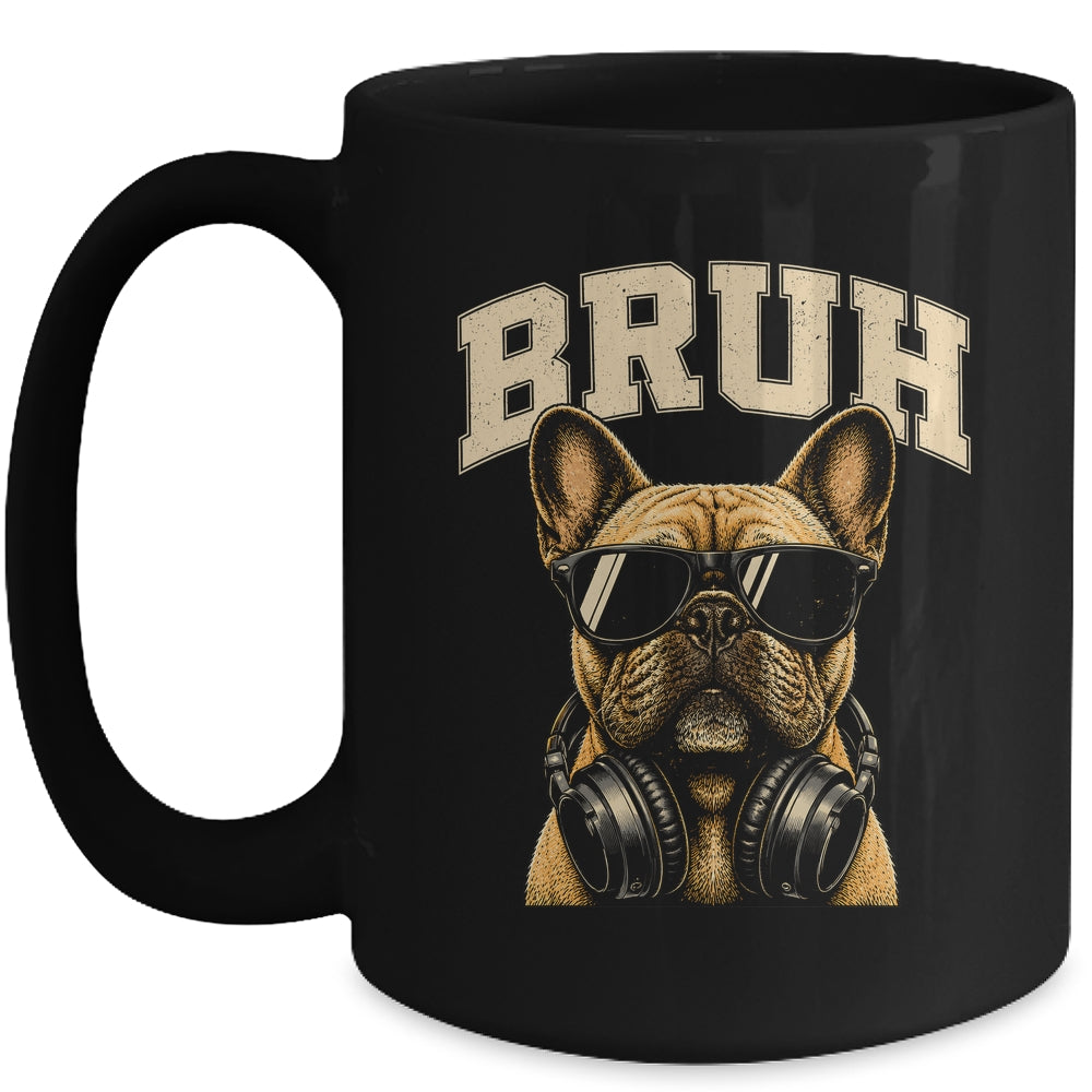 French Bulldog Bruh Youth Boys Funny Cute Dog Teen Kids Meme Mug | teecentury