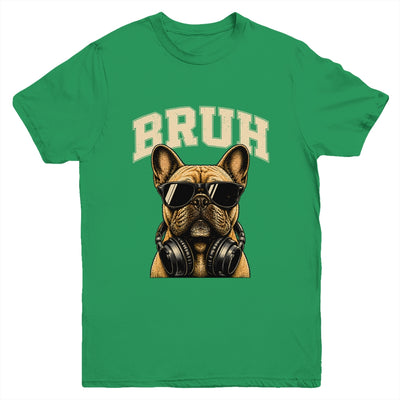 French Bulldog Bruh Youth Boys Funny Cute Dog Teen Kids Meme Youth Shirt | teecentury