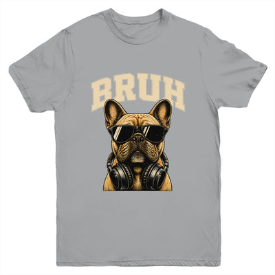 French Bulldog Bruh Youth Boys Funny Cute Dog Teen Kids Meme Youth Shirt | teecentury