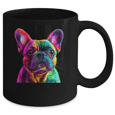 French Bulldog Dog Colorful Face Dog Lover Men Women Mug | teecentury