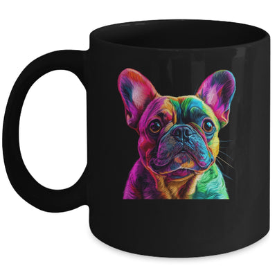 French Bulldog Dog Colorful Face Dog Lover Men Women Mug | teecentury