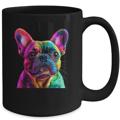 French Bulldog Dog Colorful Face Dog Lover Men Women Mug | teecentury