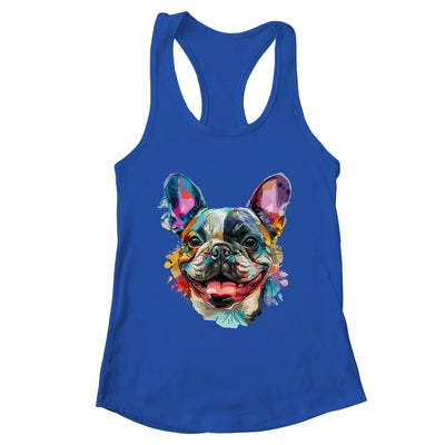 French Bulldog Mom Lover Puppy Dog Watercolor Tie Dye Painting Shirt & Tank Top | teecentury