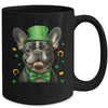 French Bulldog St Patricks Day Leprechaun Shamrock Irish Mug | teecentury