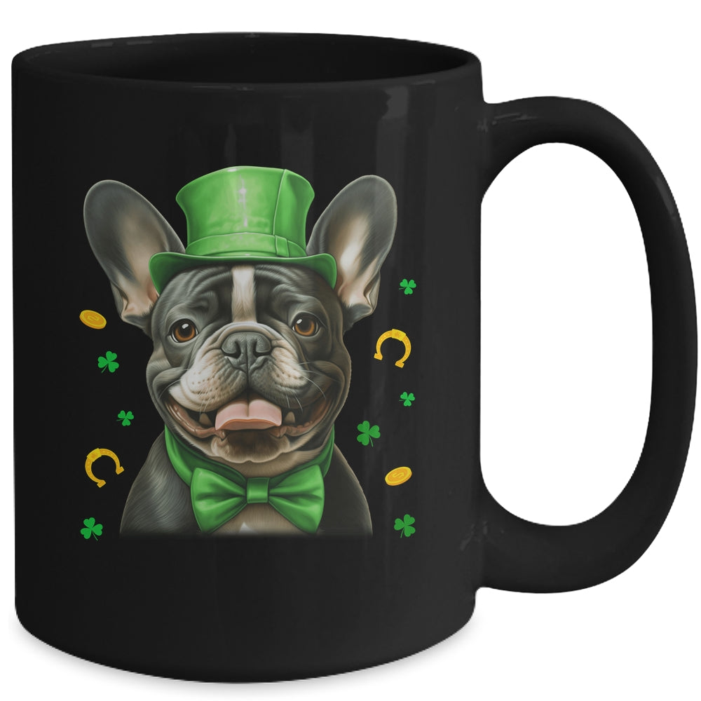 French Bulldog St Patricks Day Leprechaun Shamrock Irish Mug | teecentury