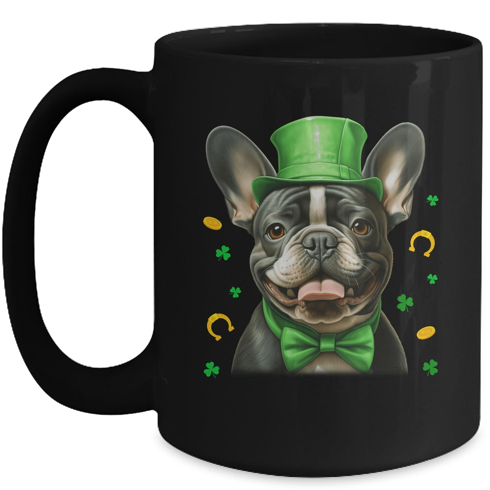 French Bulldog St Patricks Day Leprechaun Shamrock Irish Mug | teecentury