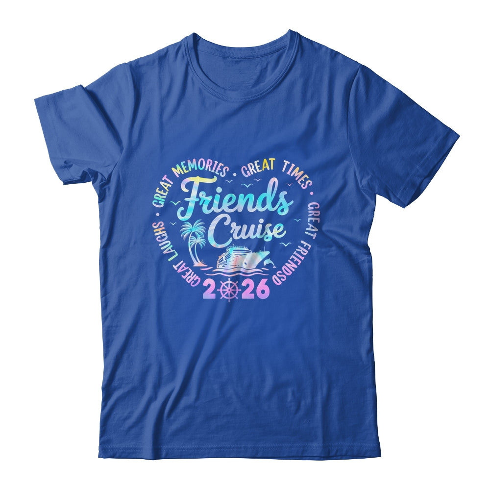 Friends Cruise 2026 Matching Group Vacation Trip Cruising Shirt & Tank Top | teecentury