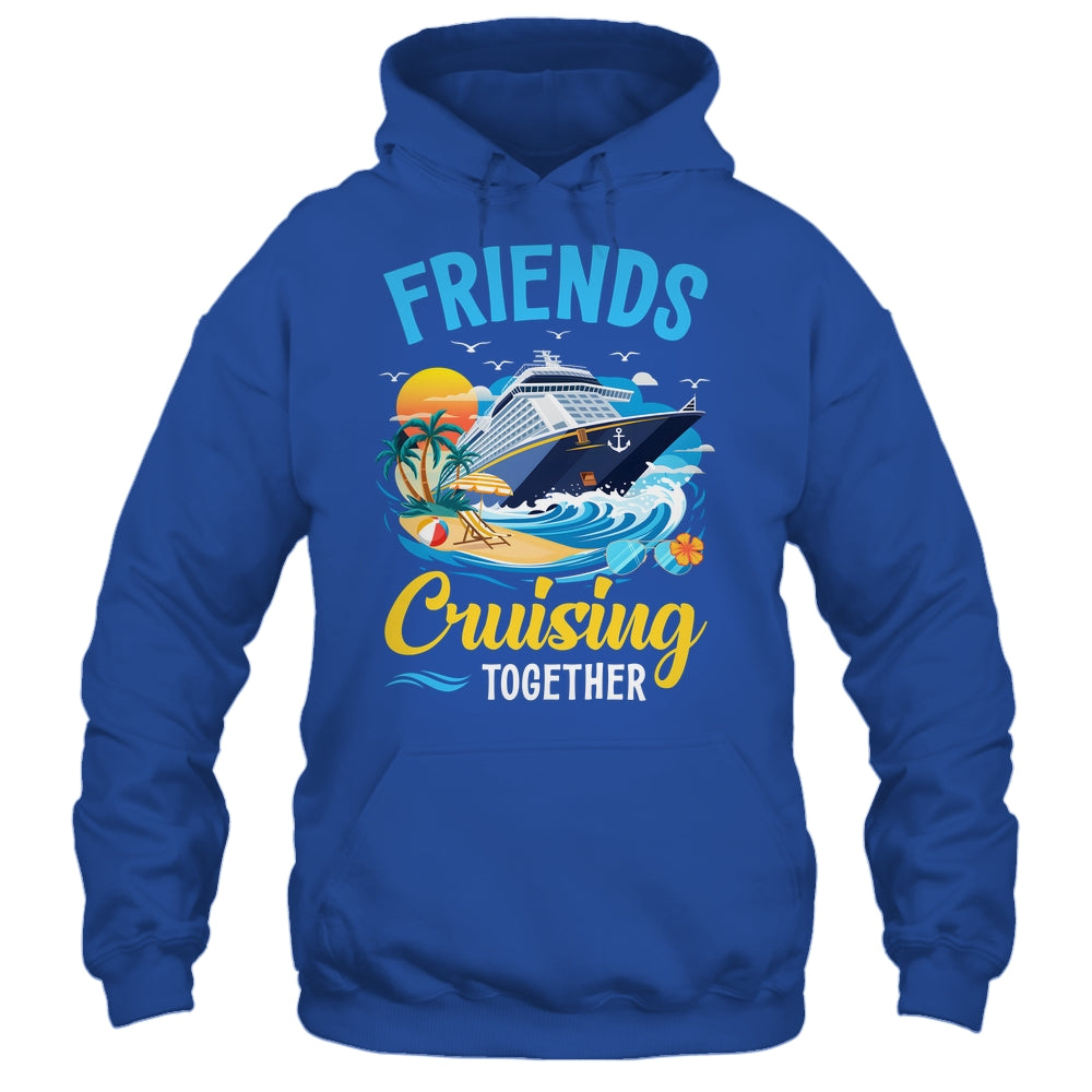 Friends Cruise Vacation Trip Friends Cruising Together 2025 Shirt & Tank Top | teecentury