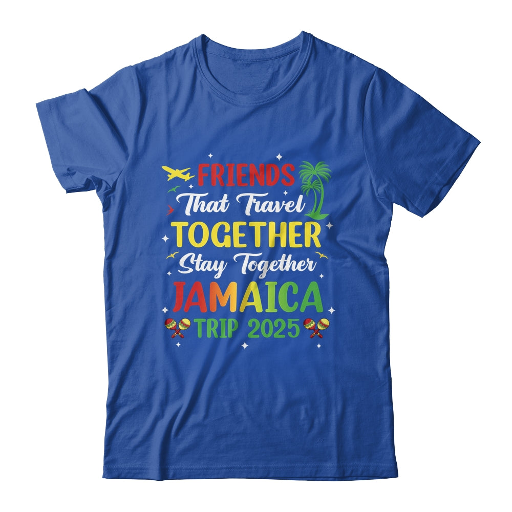Friends That Travel Together Jamaica 2025 Girls Trip Group Shirt & Tank Top | teecentury