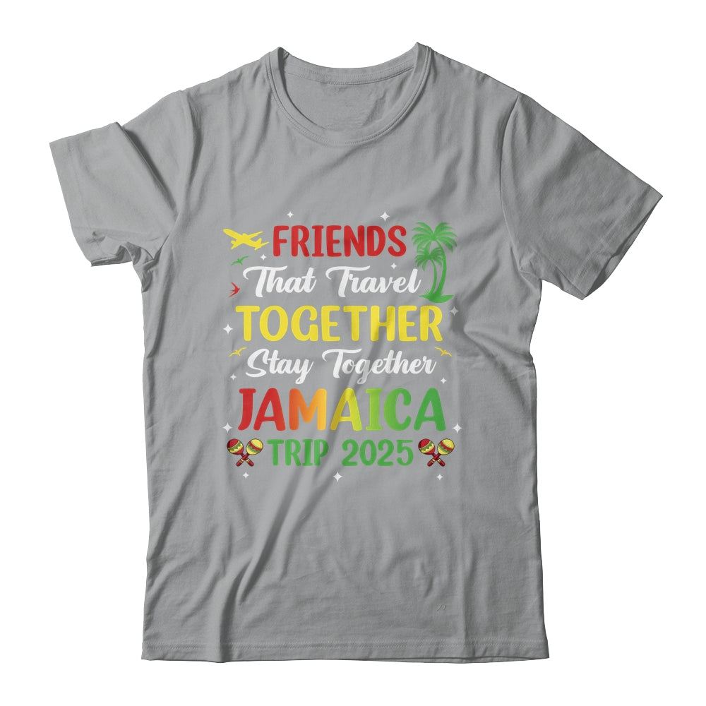 Friends That Travel Together Jamaica 2025 Girls Trip Group Shirt & Tank Top | teecentury