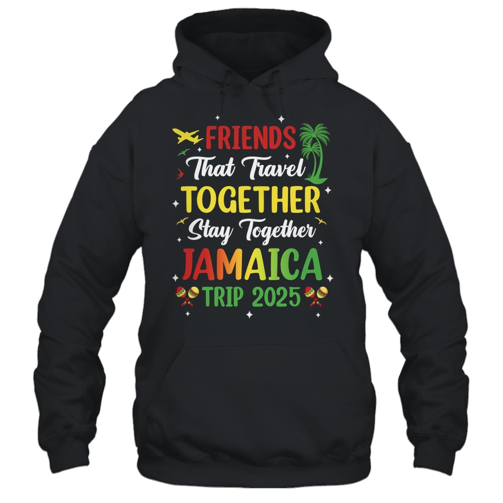 Friends That Travel Together Jamaica 2025 Girls Trip Group Shirt & Tank Top | teecentury