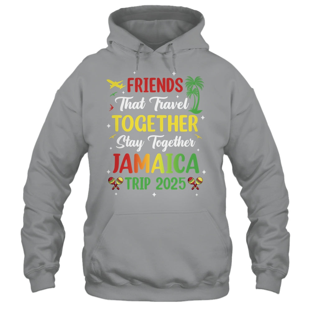 Friends That Travel Together Jamaica 2025 Girls Trip Group Shirt & Tank Top | teecentury