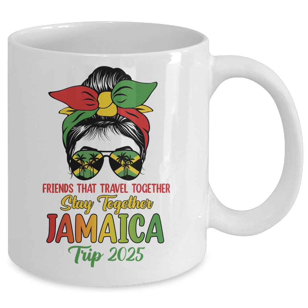 Friends That Travel Together Jamaica Girls Trip 2025 Group Mug | teecentury