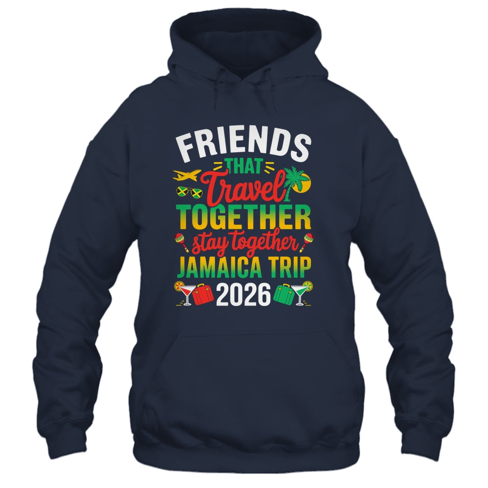 Friends That Travel Together Jamaica Trip 2026 Sister Girls Shirt & Tank Top | teecentury