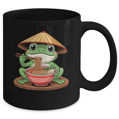 Frog Eating Ramen Kawaii Retro Japanese Noodles Anime Lovers Mug | teecentury