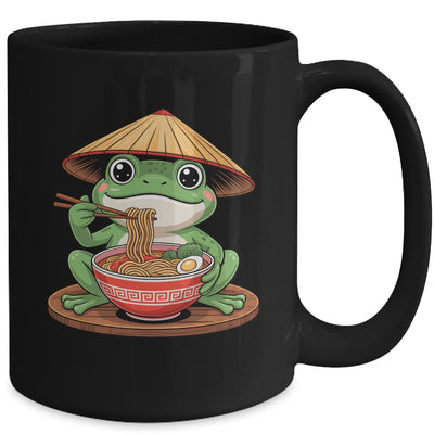Frog Eating Ramen Kawaii Retro Japanese Noodles Anime Lovers Mug | teecentury