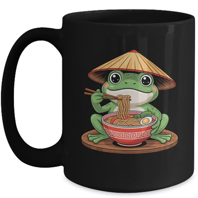 Frog Eating Ramen Kawaii Retro Japanese Noodles Anime Lovers Mug | teecentury