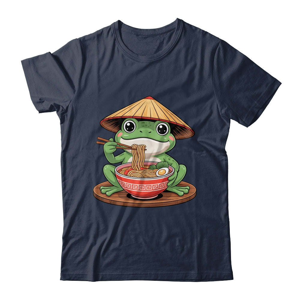 Frog Eating Ramen Kawaii Retro Japanese Noodles Anime Lovers Shirt & Hoodie | teecentury