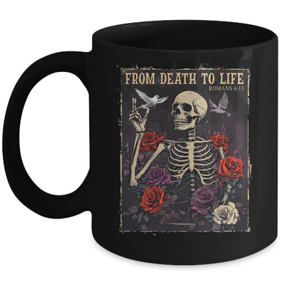 From Death To Life Christian Bible Vintage Gothic Skeleton Mug | teecentury