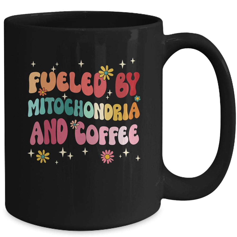 Fueled By Mitochondria And Coffee Funny Biology Humor Mug | teecentury