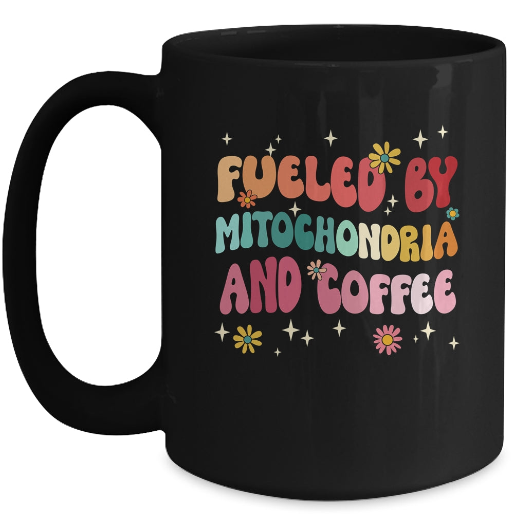 Fueled By Mitochondria And Coffee Funny Biology Humor Mug | teecentury