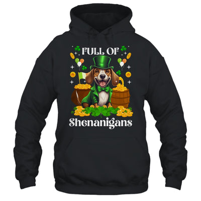 Full Of Shenanigans Beagle St Patrick's Day Dog Shirt & Tank Top | teecentury