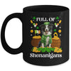 Full Of Shenanigans Border Collie St Patrick's Day Dog Mug | teecentury