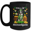 Full Of Shenanigans Border Collie St Patrick's Day Dog Mug | teecentury