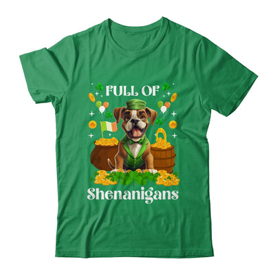 Full Of Shenanigans Boxer St Patrick's Day Dog Shirt & Tank Top | teecentury