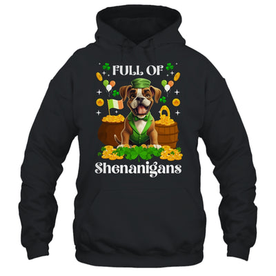 Full Of Shenanigans Boxer St Patrick's Day Dog Shirt & Tank Top | teecentury