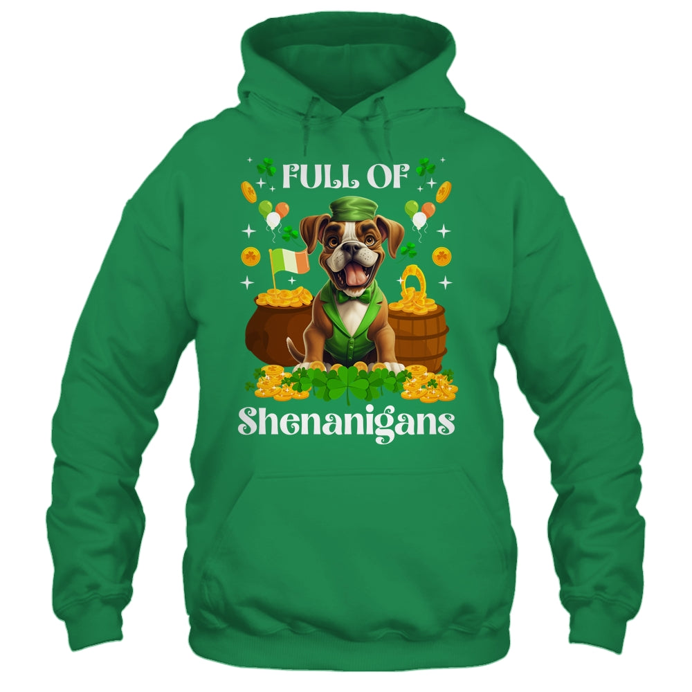 Full Of Shenanigans Boxer St Patrick's Day Dog Shirt & Tank Top | teecentury