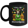 Full Of Shenanigans Bull Terrier St Patrick's Day Dog Mug | teecentury